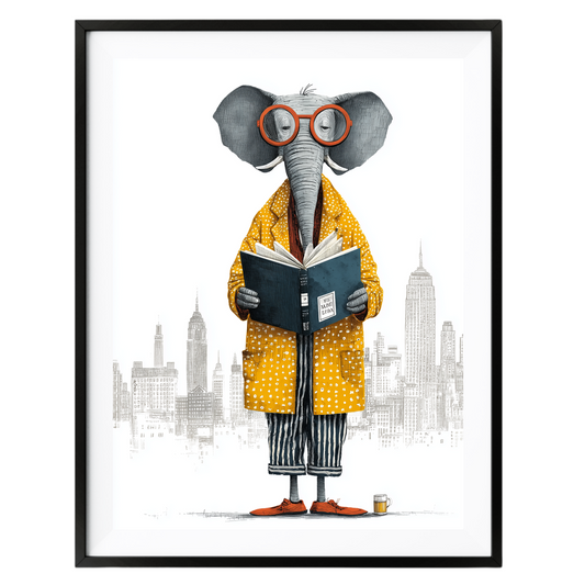 Sem Fine Art — SFA-0119 — The City Reader Elephant Poster